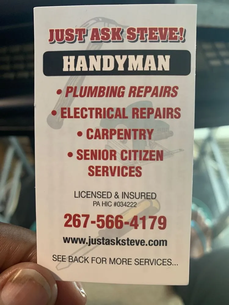 Slide of Just Ask Steve