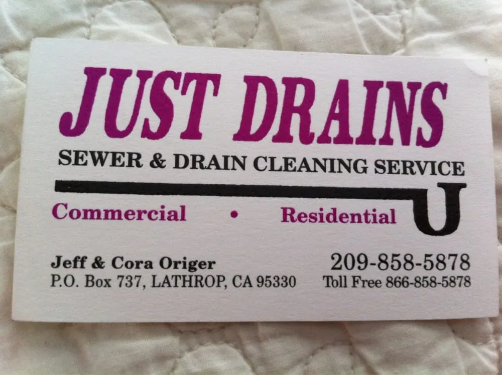 Slide of Just Drains