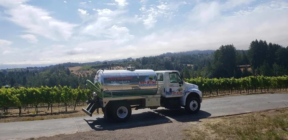 Slide of Just-in Time Septic Pumping Services