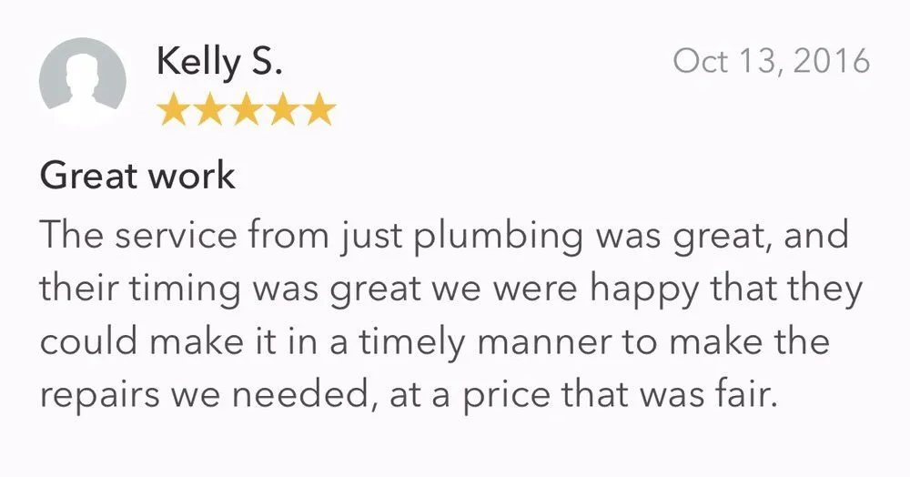 Slide of Just Plumbing