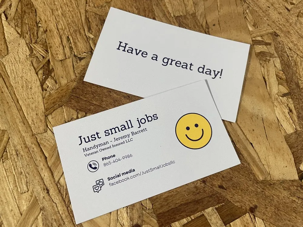 Slide of Just Small Jobs