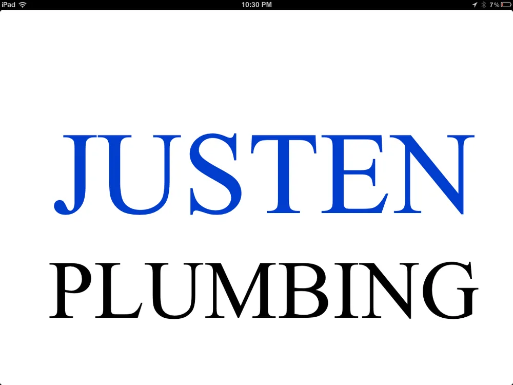 Slide of Justen Plumbing