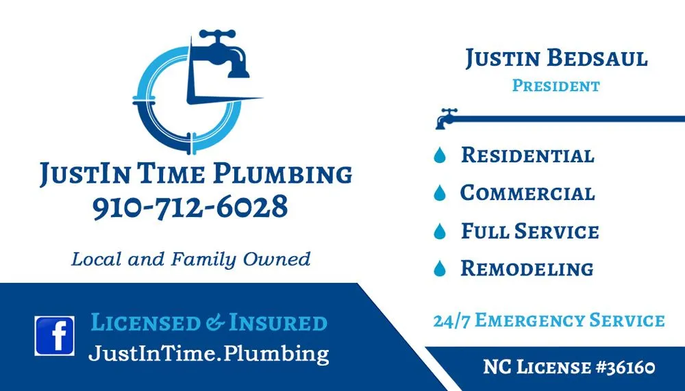 Slide of JustIn Time Plumbing