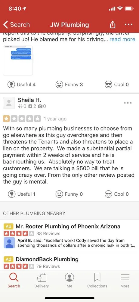 Slide of JW Plumbing