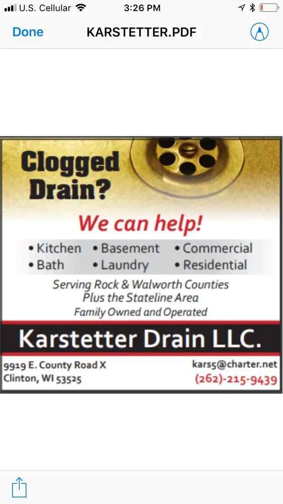 Slide of Karstetter Drain