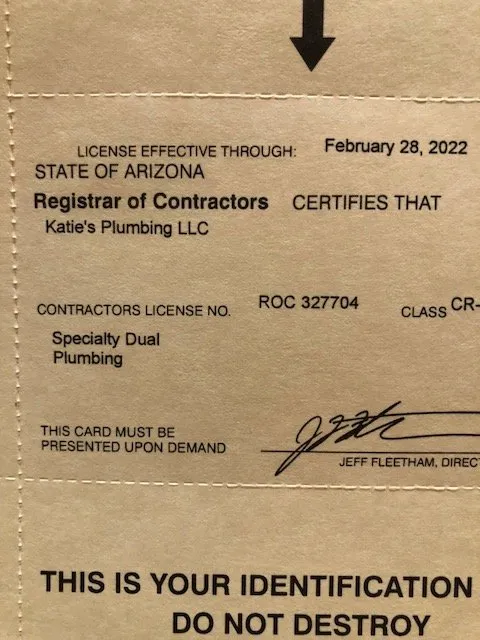 Slide of Katie's Plumbing