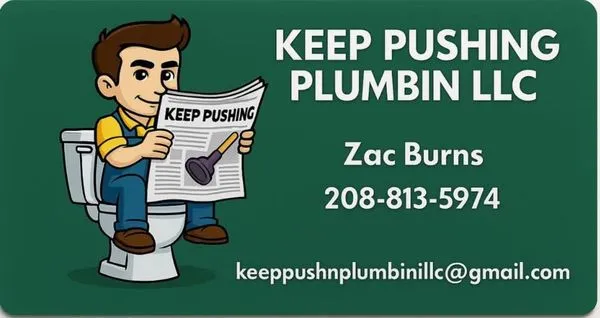 Keep Pushing Plumbin Logo