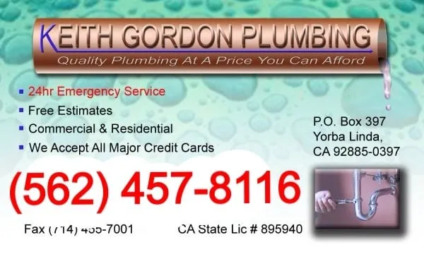 Slide of Keith Gordons Plumbing