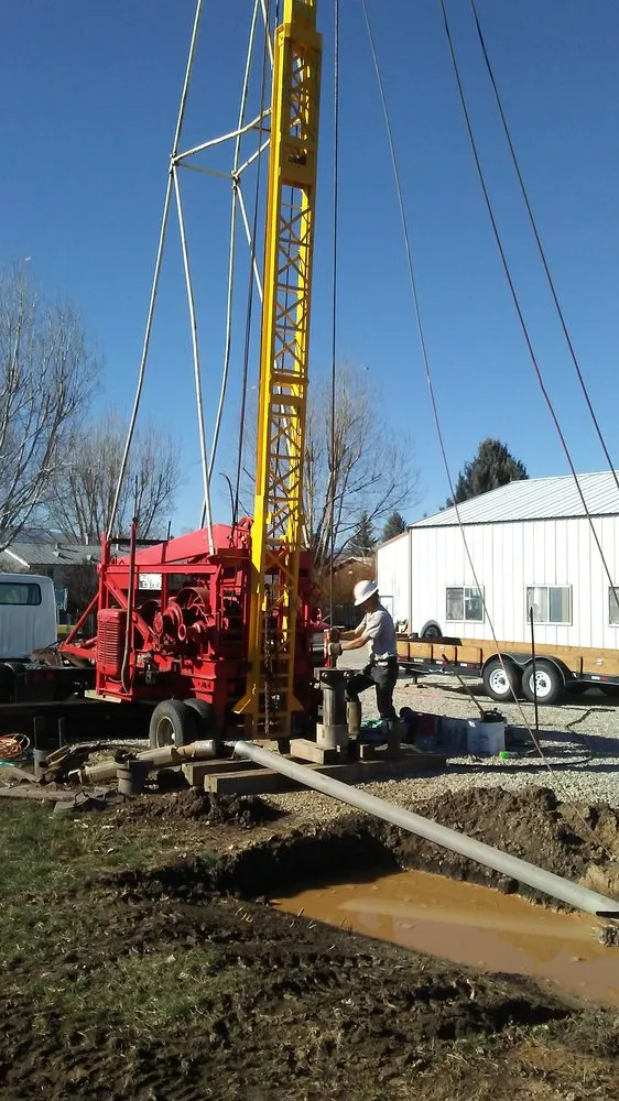 Slide of Keller drilling and pump