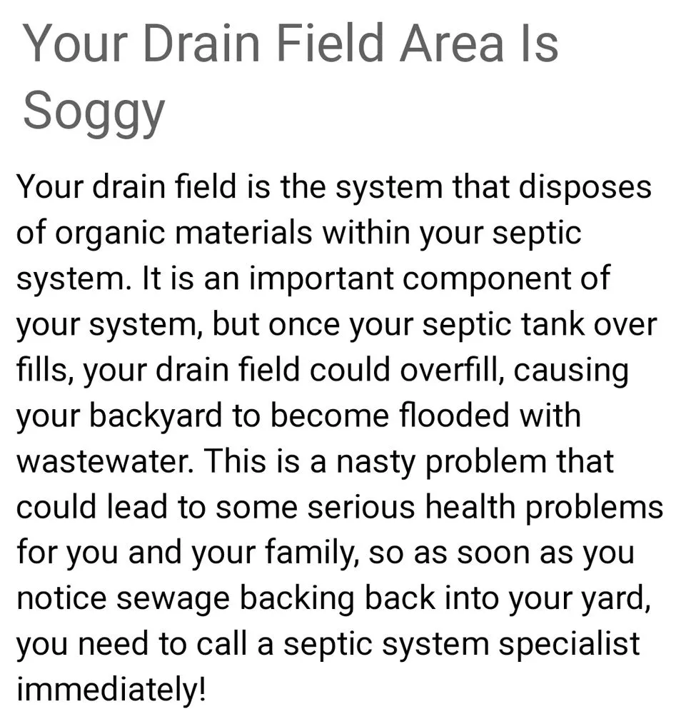 Slide of Kemet Septic Service