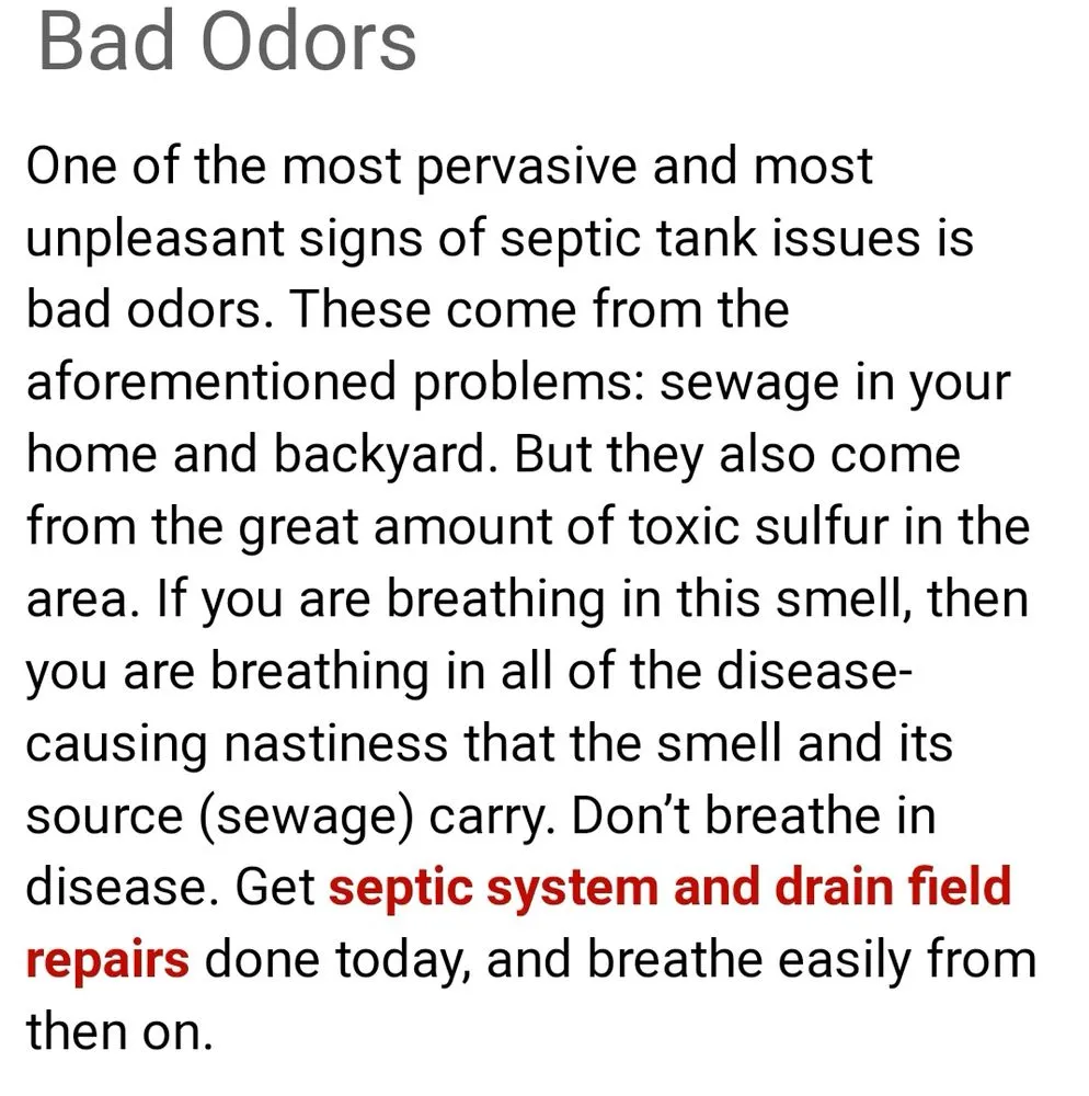 Slide of Kemet Septic Service