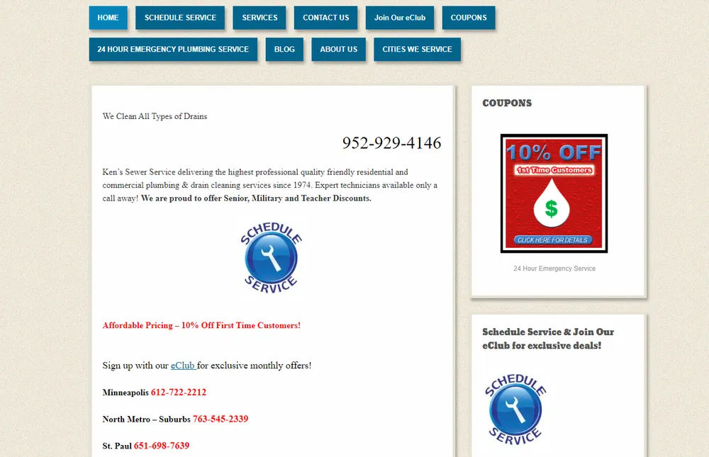 Slide of Ken's Sewer Drain & Plumbing