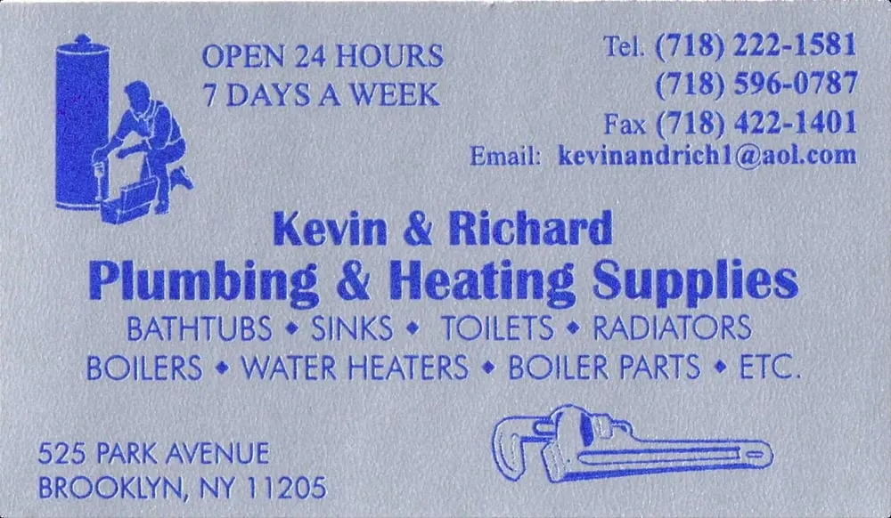 Slide of Kevin & Richard Plumbing & Heating Supplies