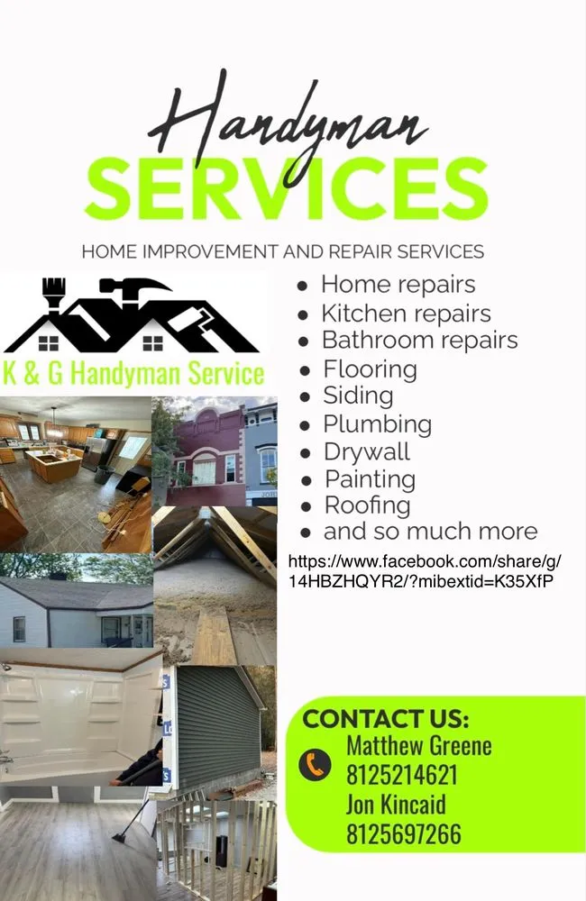 Slide of K&G Handyman Service