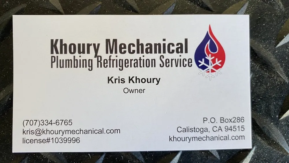 Emergency plumbing repair in Vacaville, CA by Khoury Mechanical
