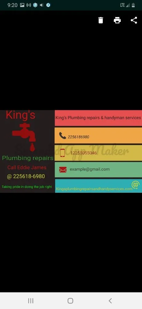 Slide of Kings Plumbing Repairs