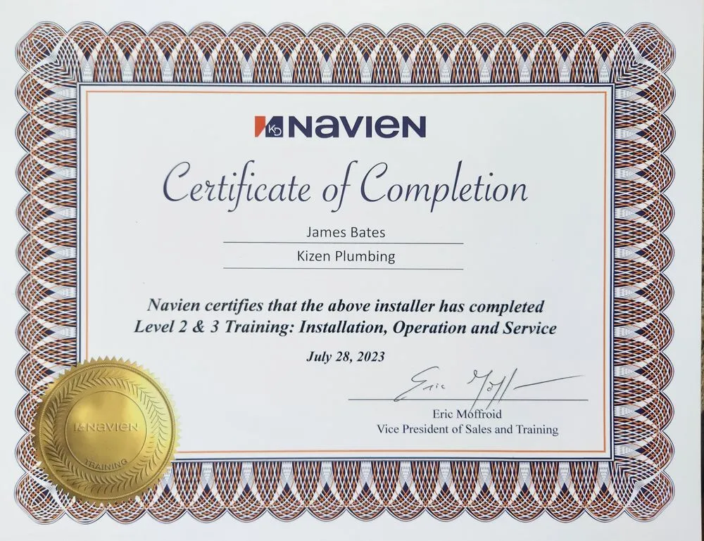 Slide of Kizen Plumbing