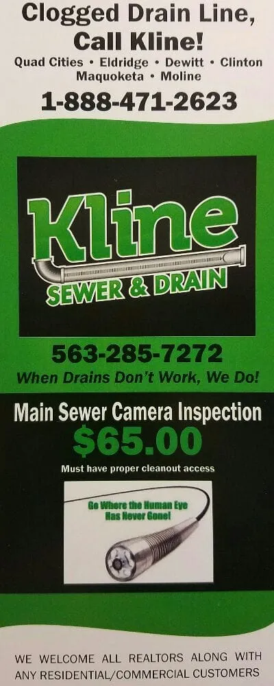 Slide of Kline Sewer & Drain