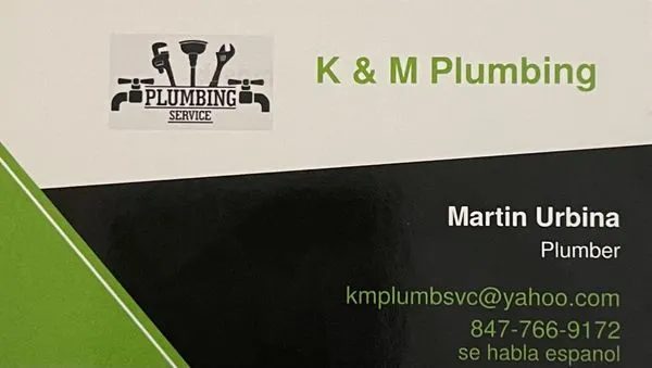 K&M plumbing Logo
