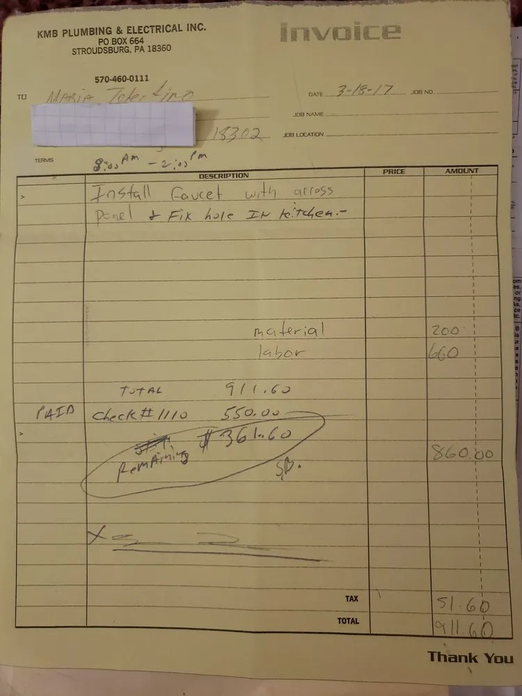 Slide of Kmb Plumbing & Electrical