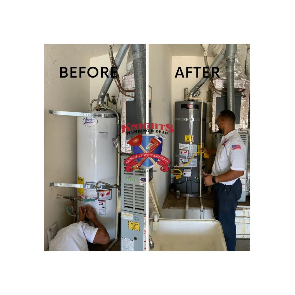 Trusted water heater service in Modesto, CA by Knights Plumbing and Drain
