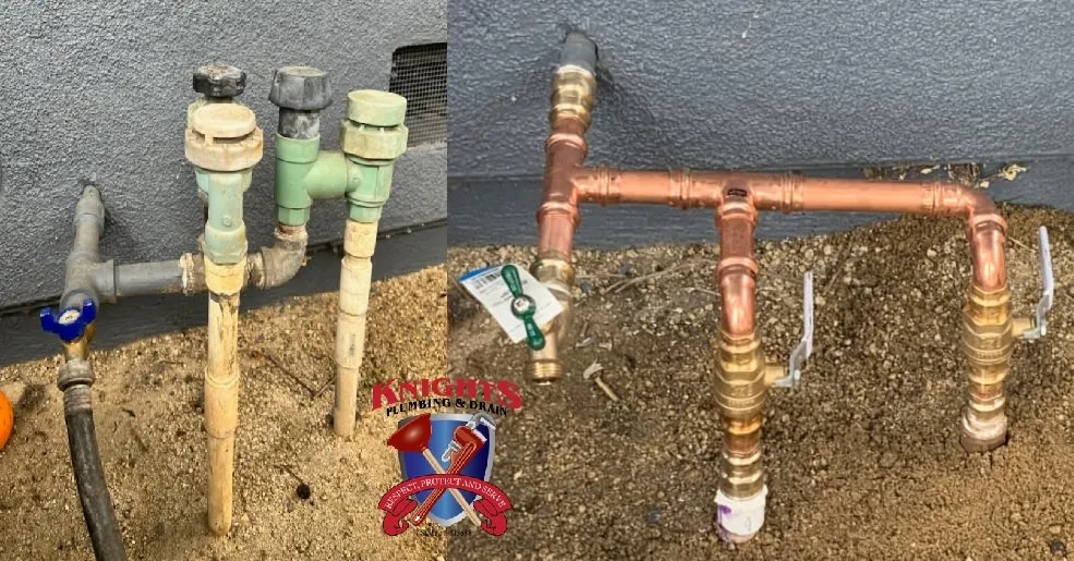 Quality pipe repair for homes in Stockton, CA by Knights Plumbing and Drain