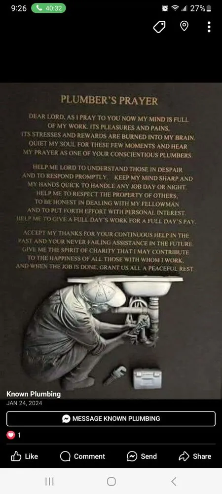 Slide of Known Plumbing