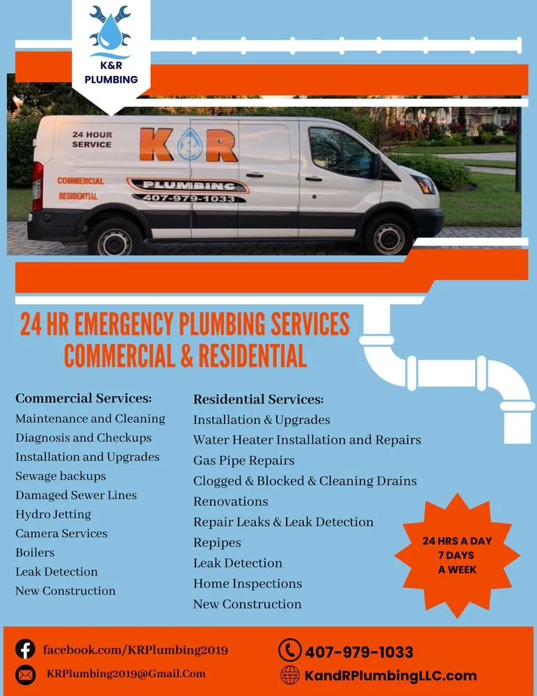 Professional leak detection in St. Cloud, FL by K&R Plumbing