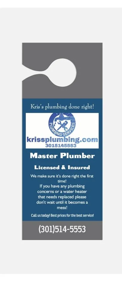 Reliable pipe repair experts serving Greencastle, PA - Kris’s Plumbing Done Right