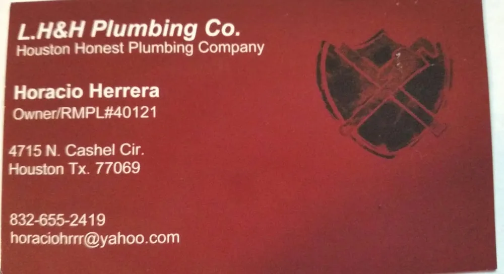 Slide of L H & H Plumbing