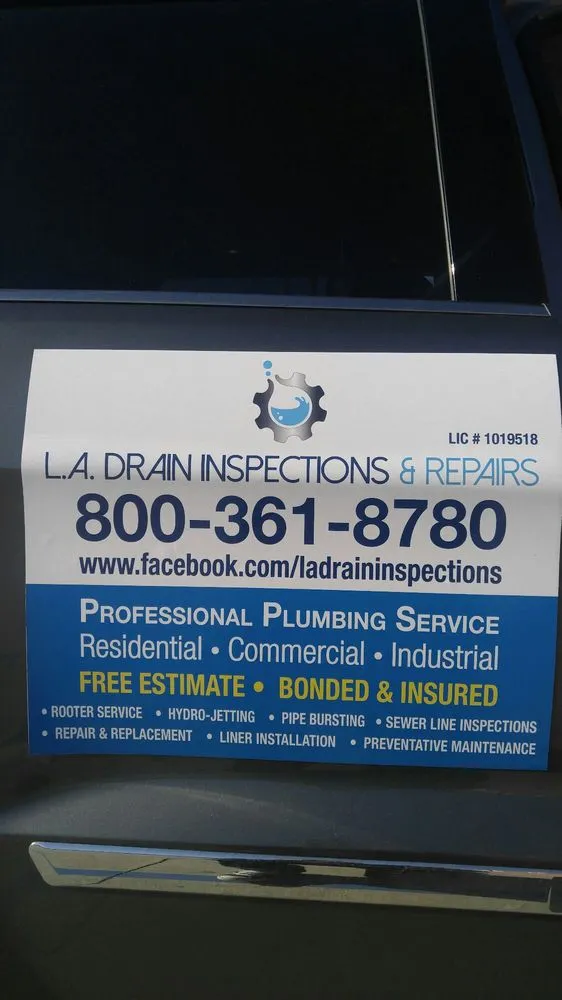 Slide of L.A. Drain Inspections & Repairs