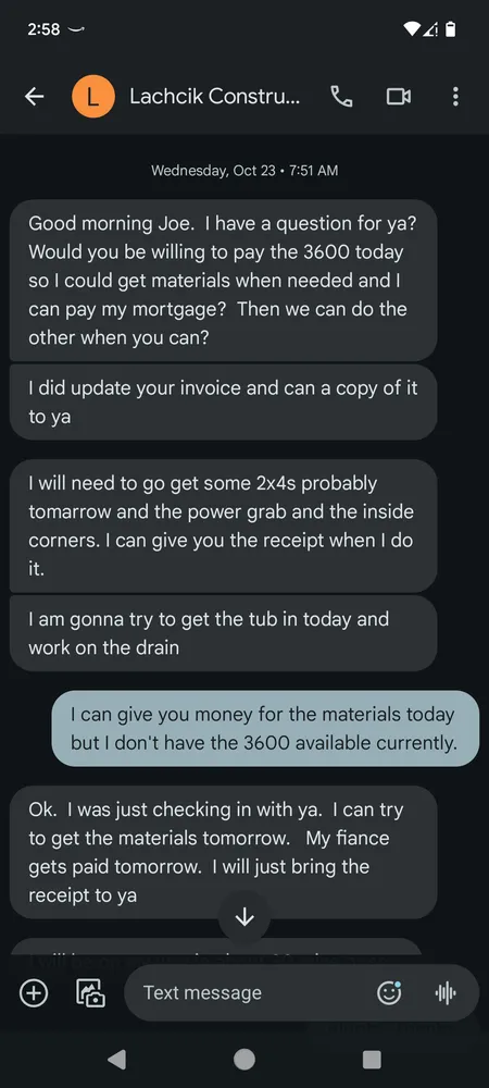 Slide of Lachcik Construction