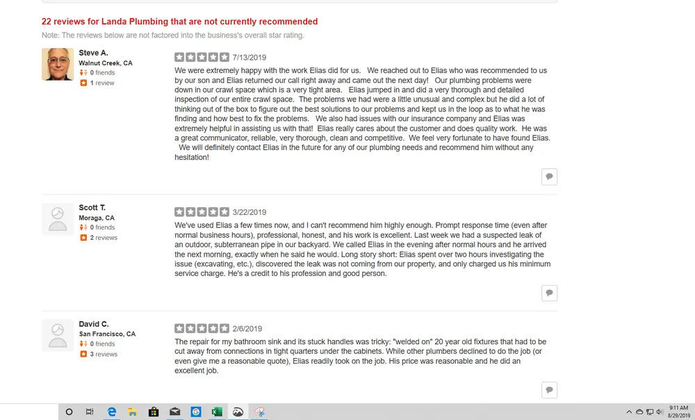 Slide of Landa Plumbing