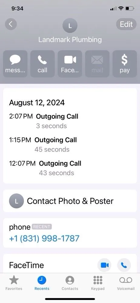 Slide of Landmark Plumbing