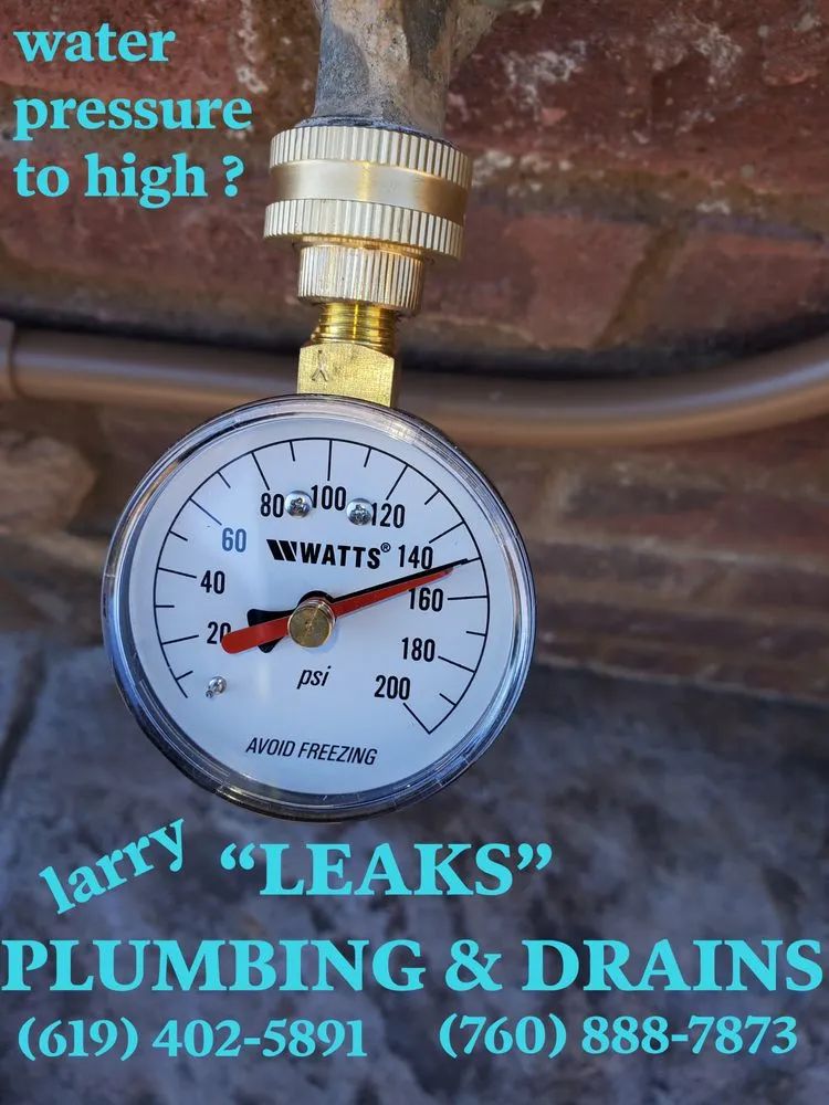 Slide of Larry Leaks Plumbing & Drains