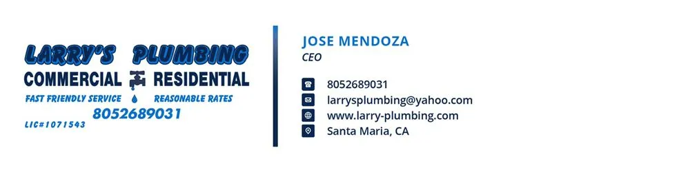 Slide of Larry's Plumbing