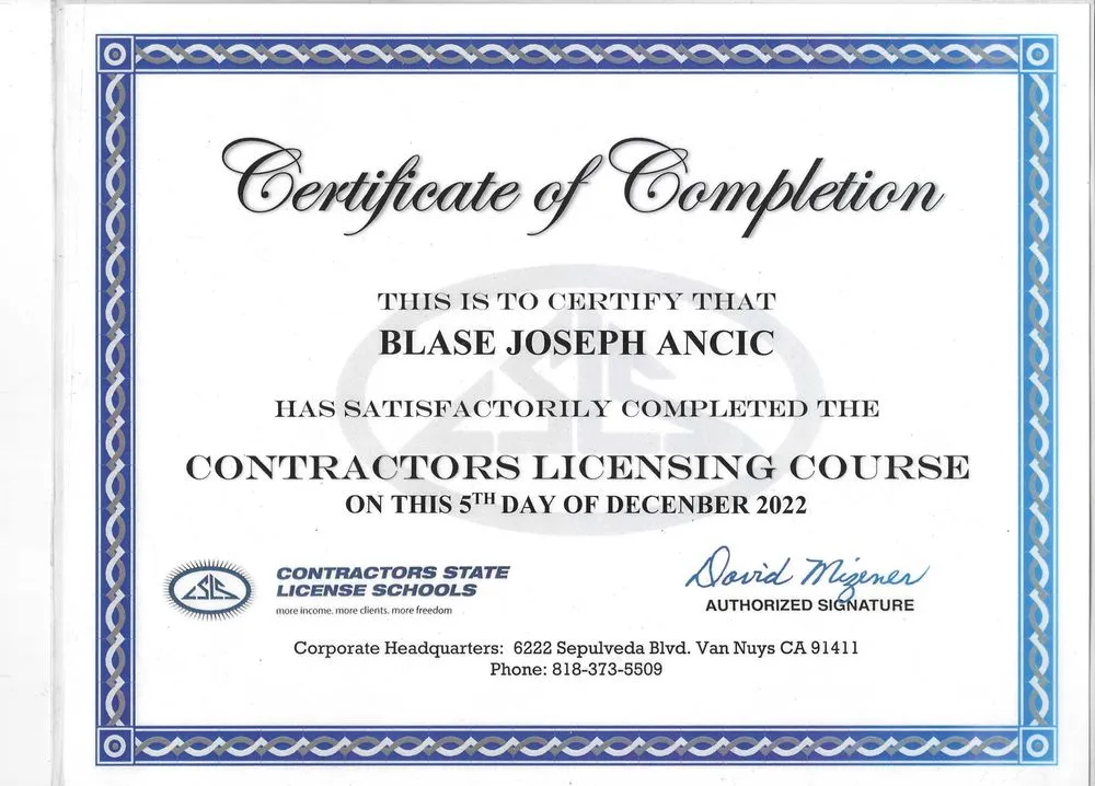 Slide of Laseark Plumbing construction