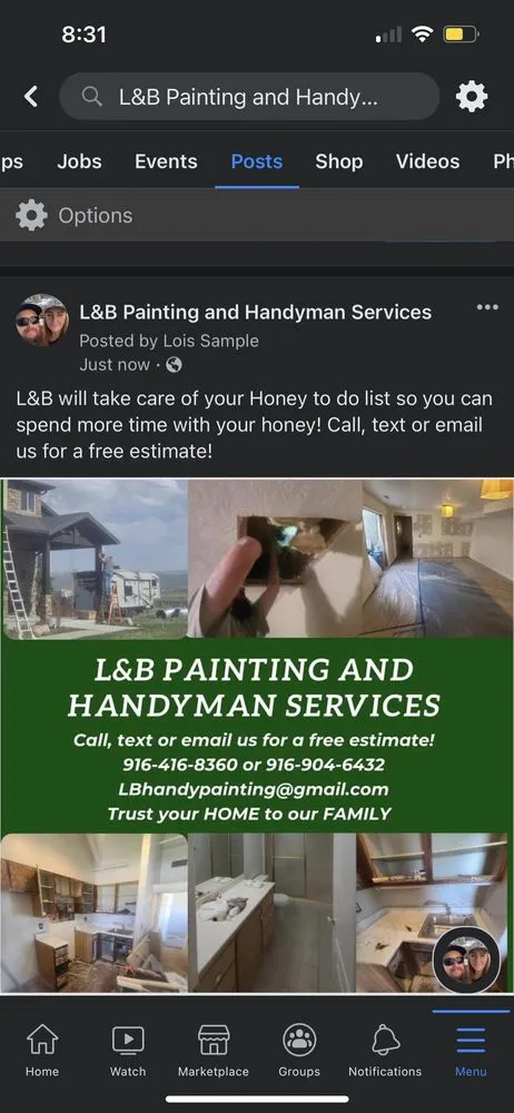 Slide of L&B Painting And Handyman Services