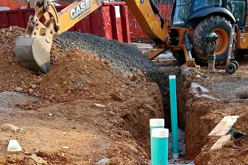 Slide of LCVL Excavation & Plumbing