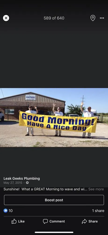 Slide of Leak Geeks Plumbing