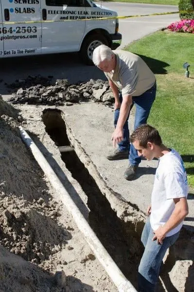 Slide of Leak Point - Leak Detection Services