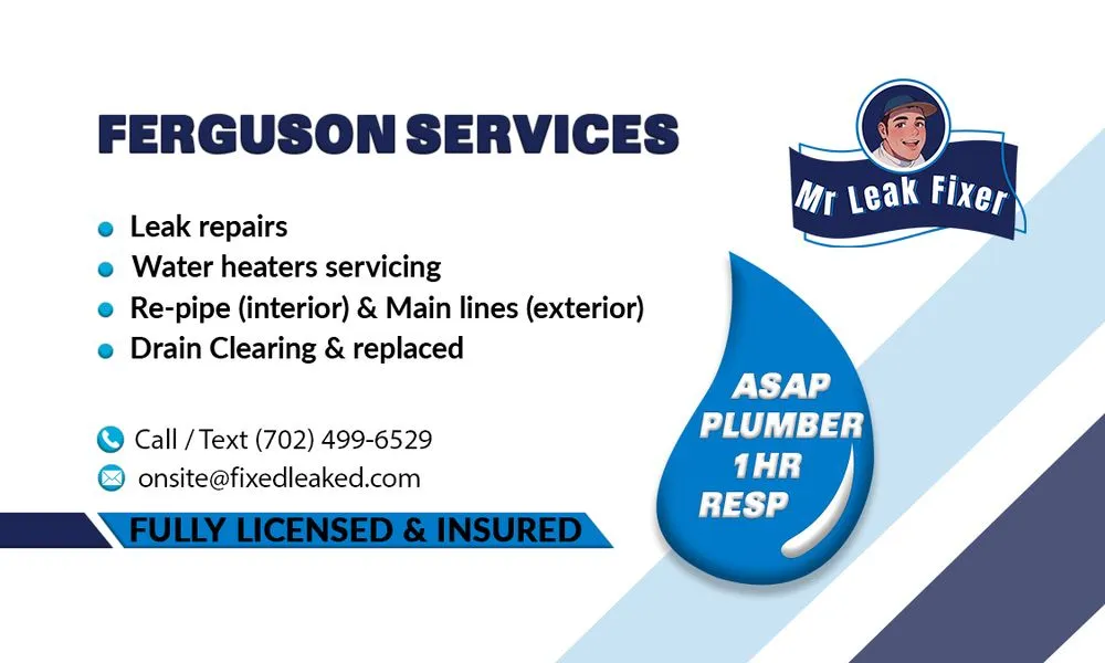 Slide of Leak Repairs by Ferguson Plumber