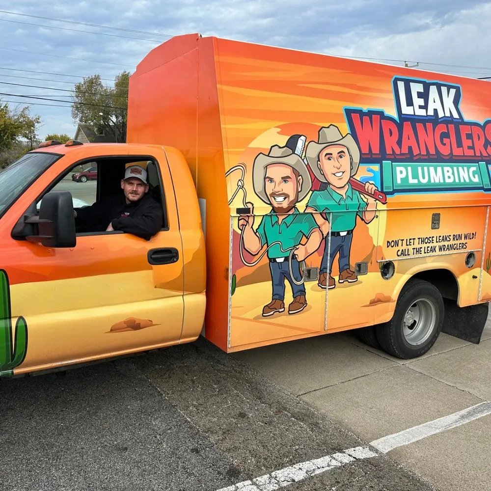 Slide of Leak Wranglers Plumbing