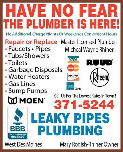 Slide of Leaky Pipes Plumbing