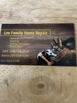 Lee Family Home Repair Logo