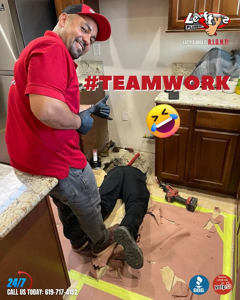 Slide of Lefty's Plumbing