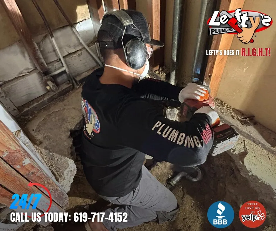 Slide of Lefty's Plumbing