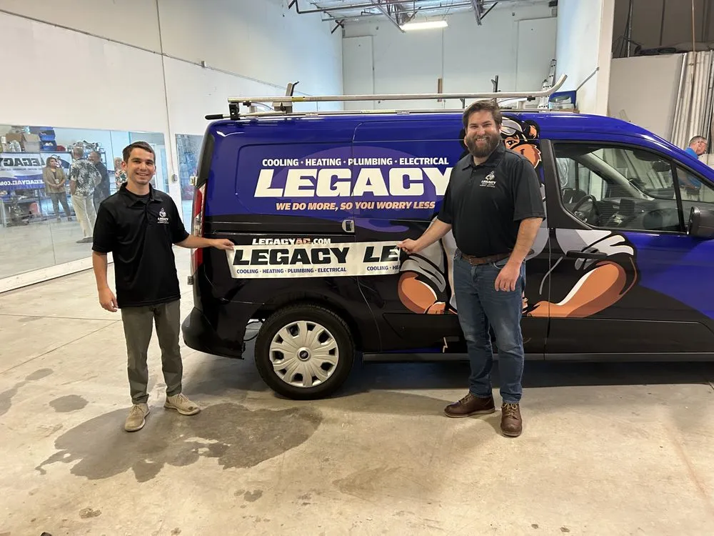 Slide of Legacy Heating, Cooling, Plumbing & Electrical