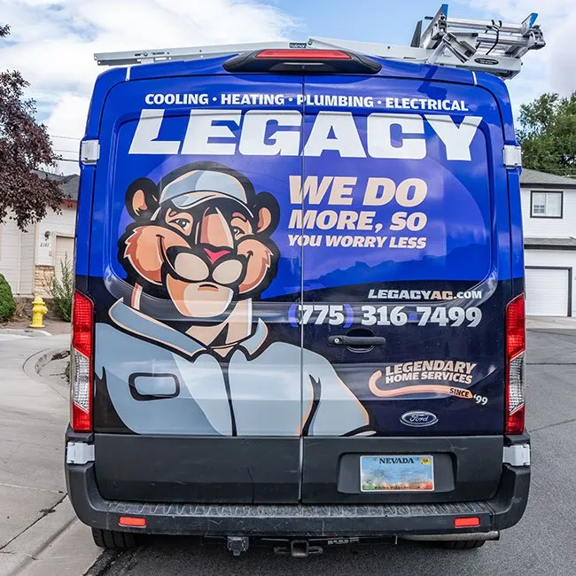 Slide of Legacy Heating, Cooling, Plumbing & Electrical