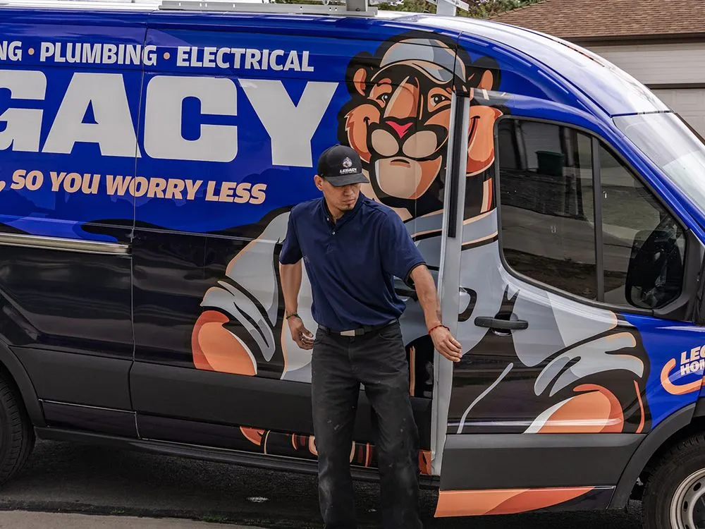 Slide of Legacy Heating, Cooling, Plumbing & Electrical